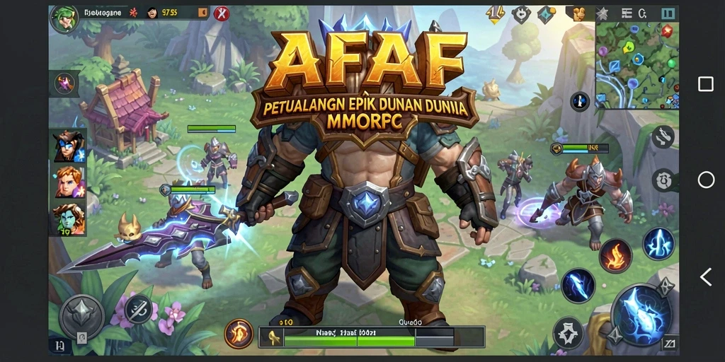 Tangkapan layar AFAF menampilkan aksi pertarungan seru di dunia MMORPG.