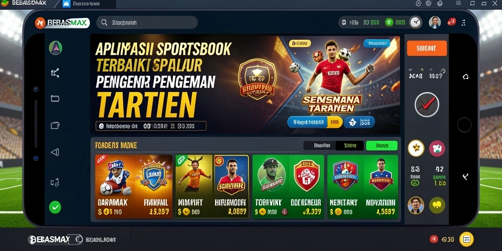 Tampilan gameplay BEBASMAX yang menarik dan interaktif dalam taruhan olahraga.