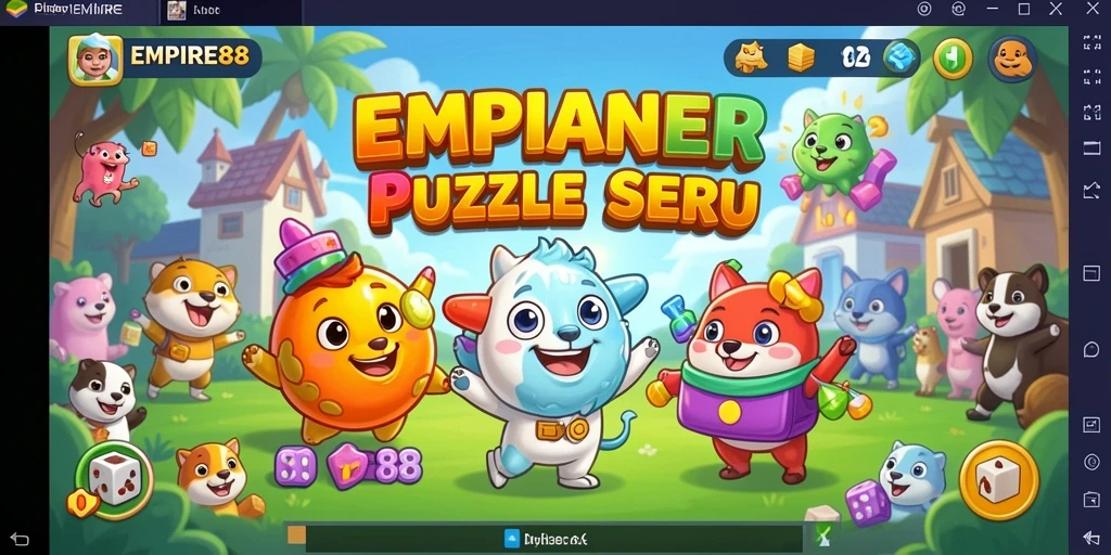 Tampilan gameplay <strong>EMPIRE88</strong> yang penuh warna dan menantang.