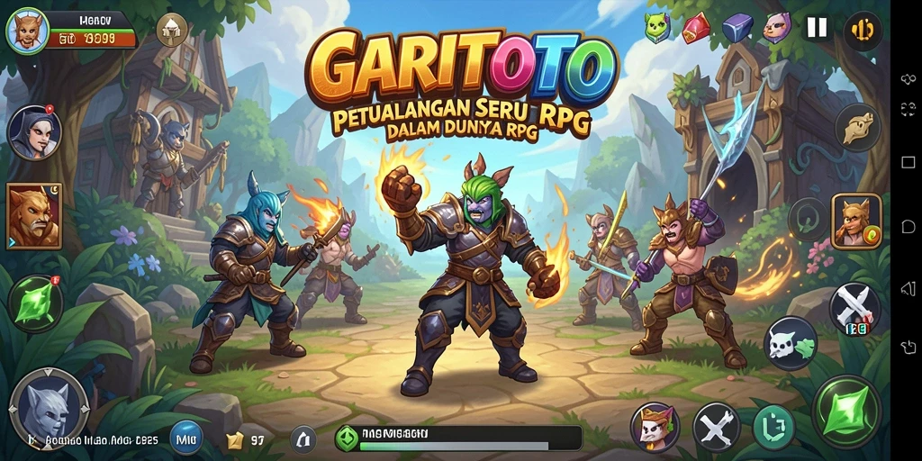 Screenshot menampilkan pertarungan epik dalam gameplay GARITOTO yang mendebarkan.