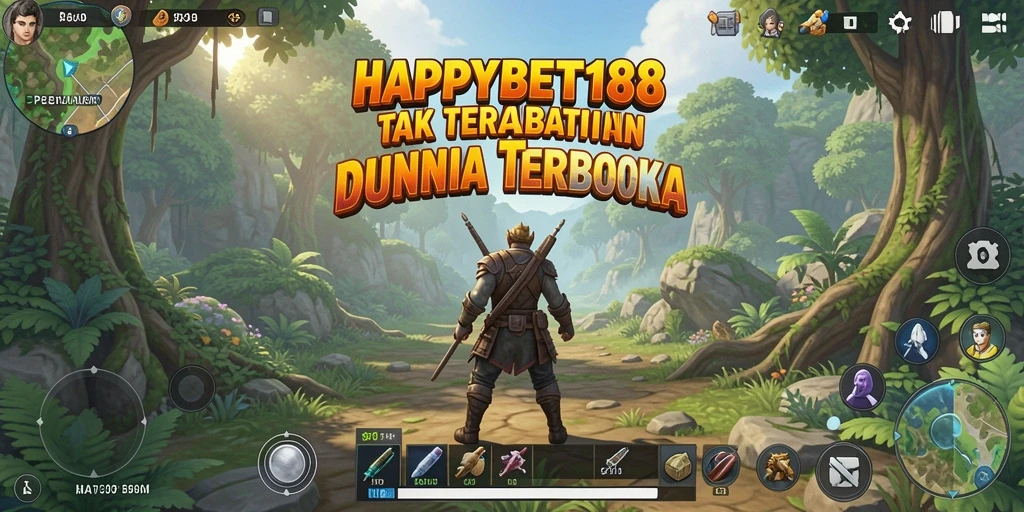 Tampilan gameplay menarik di dunia terbuka HAPPYBET188.