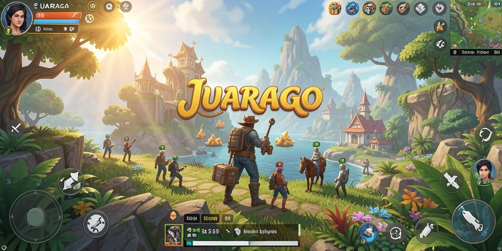 Screenshot menampilkan petualangan seru di dunia terbuka JUARAGO.
