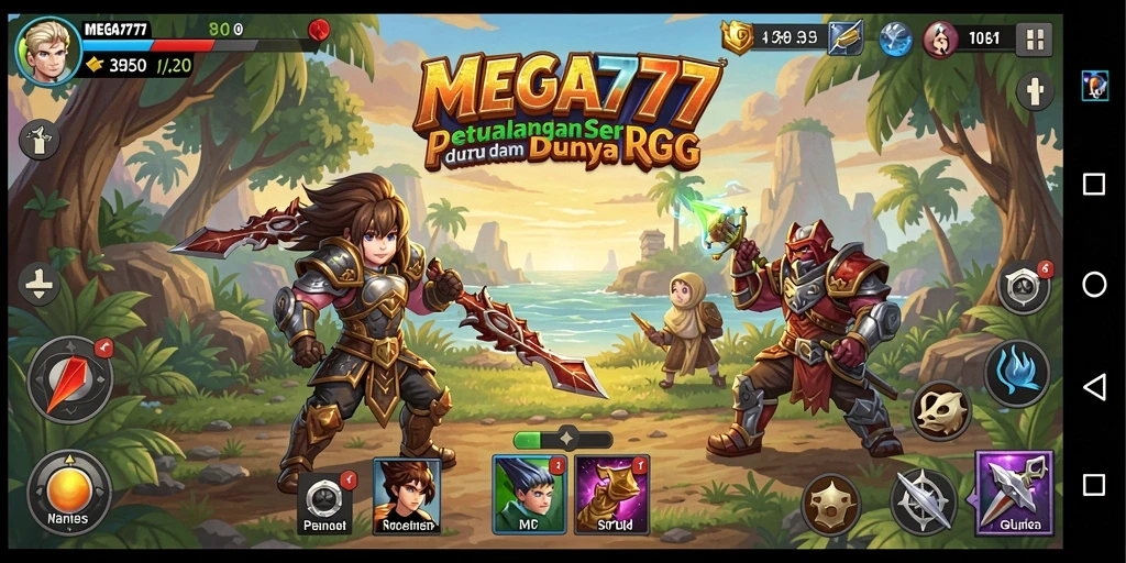 Tampilan gameplay MEGA777 yang menarik dan imersif di dunia RPG.