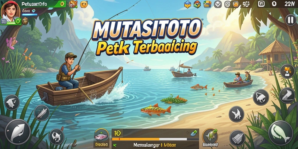 Gameplay seru dengan berbagai jenis ikan yang menantang.