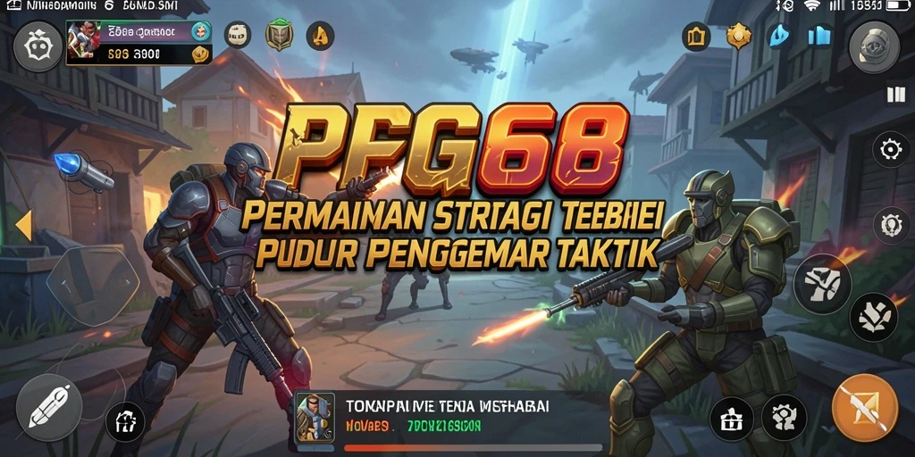 Tampilan gameplay strategis PGG68 yang menarik dan mendebarkan.