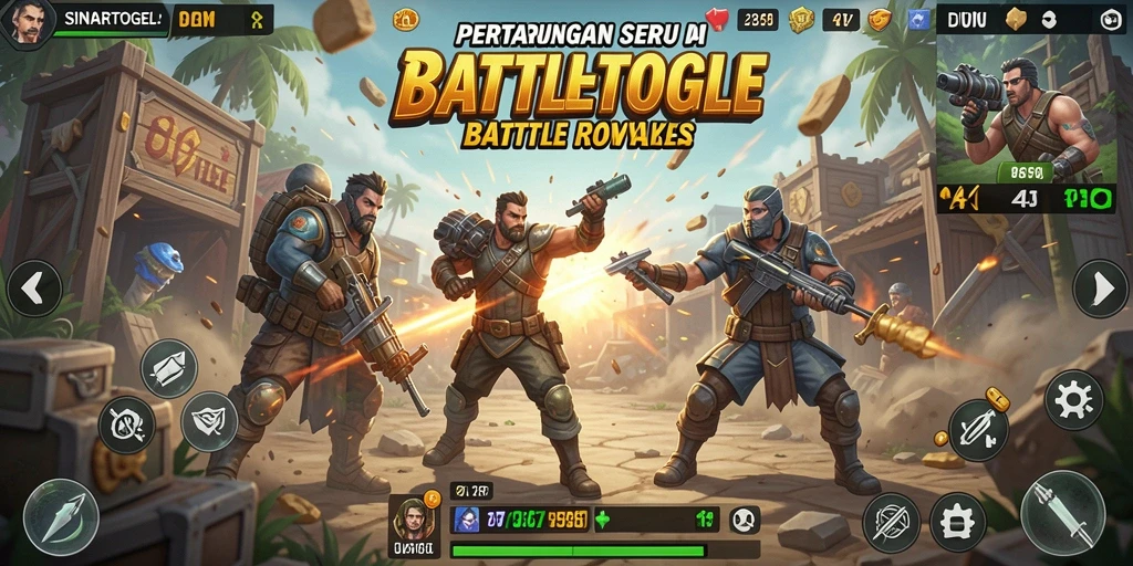 Gameplay seru dan penuh aksi di SINARTOGEL Battle Royale.
