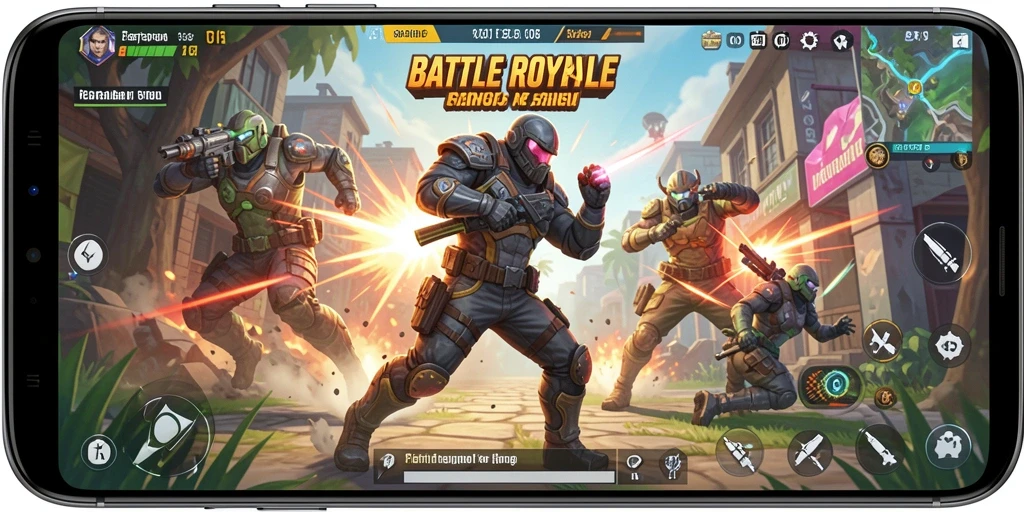 Tampilan seru dari pertempuran dalam T6 dengan gameplay yang mendebarkan.